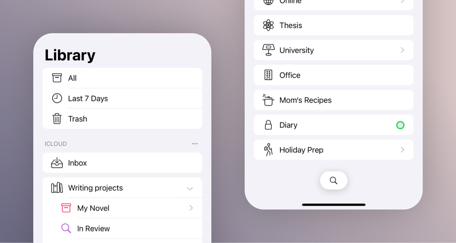 New Look for the iPhone Library
