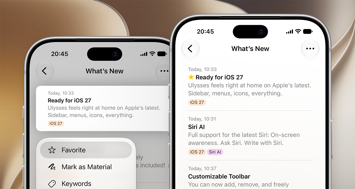 已适配 iOS/macOS 27